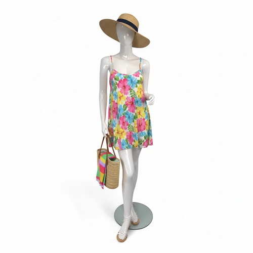 Female Fiberglass Mannequin Glossy White Finish Forward Leg with Glass Stand, full-height product view on a white background, open, centred square layout