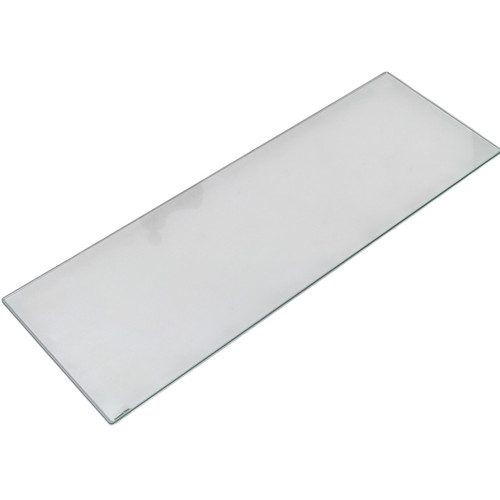 Toughened Glass Shelf, close product view on a white background