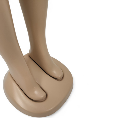 Voluptuous Brazilian Female Mannequin – Flesh-Tone, Durable Plastic Display