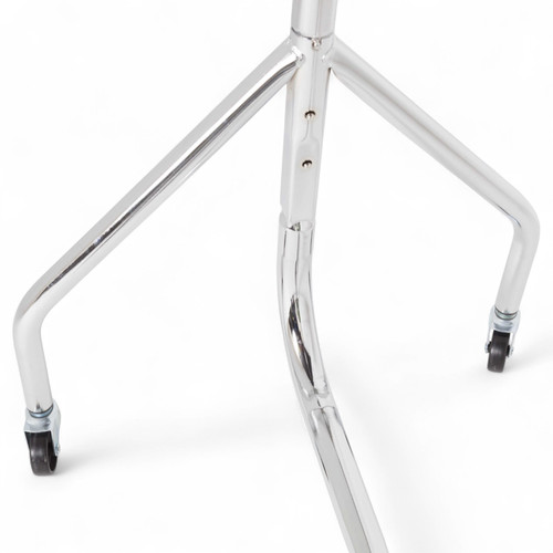Chrome Heavy-Duty Clothes Rail –150 kg UDL 32 mm Steel Garment Rack with Wheels