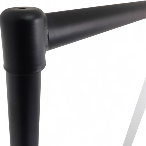 Fishtail Black Heavy-Duty Clothes Rail – 150 kg UDL 32 mm Steel, Extra Stability