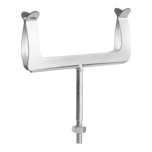 Chrome Screw-In POS Card Holder for Clothes Rails, printed product shown on a white background, standard product photograph