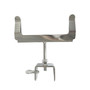 Chrome Square Screw-In Card Holder for Clothes Rails - Sign Clip, Adjustable POS, printed product shown on a white background