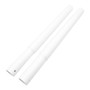 White Height Extension Poles for 32 mm Heavy-Duty Clothes Rails, close product view on a white background