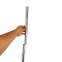 Chrome Height Extension Poles for 32 mm Heavy-Duty Clothes Rails, product shown on a white background