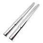 Chrome Height Extension Poles for 32 mm Heavy-Duty Clothes Rails – Pair
