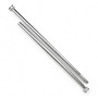 Chrome Centre Bar for Heavy-Duty Clothes Rail, close product view on a white background