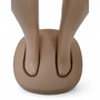 Voluptuous Brazilian Female Leg Mannequin for Fashion Display, close product view on a white background, tight, centred square layout