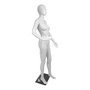 White Matt Female Faceless Display Egg Head Mannequin, full-height product view on a white background, gallery image 10 of 14