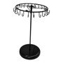Rotating Jewellery Holder Stand (23 Hooks) | 34.8x20.5cm Metal Spinning Rack, full-height product view on a white background, brightly lit product image