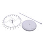 Rotating Jewellery Holder Stand (23 Hooks) | 34.8x20.5cm Metal Spinning Rack, product shown on a white background, brightly lit product image