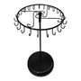 Rotating Jewellery Holder Stand (23 Hooks) | 34.8x20.5cm Metal Spinning Rack, full-height product view on a white background, gallery image 7 of 32