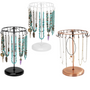 Rotating Jewellery Holder Stand (23 Hooks) | 34.8x20.5cm Metal Spinning Rack