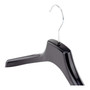 Black Plastic Jacket Hanger 44cm Wide Shoulder –Heavy-Duty Coat Clothes Hanger