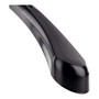 Black Plastic Jacket Hanger 44cm Wide Shoulder, close product view on a white background