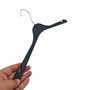 Plastic Coat Hanger 41cm Black, product shown against a coloured background, brightly lit product image