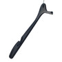 Plastic Coat Hanger 41cm Black, product shown on a white background, full-height product photograph