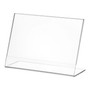Acrylic Counter Poster Holder Perspex Leaflet Display Stand, printed product shown on a white background