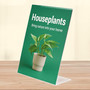 Acrylic Counter Poster Holder Perspex Leaflet Display Stand, full-height product view against a light background