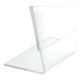 Acrylic Counter Poster Holder Perspex Leaflet Display Stand, close product view on a white background