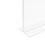 Acrylic Double-Sided Sign Holder Portrait & Landscape, printed product shown on a white background, balanced, right-balanced square layout