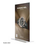 Acrylic Double-Sided Sign Holder Portrait & Landscape, printed product shown on a white background, brightly lit product image