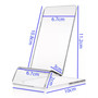 Heavy Duty Acrylic Phone & Tablet Display Stand, close product view on a white background, gallery image 5 of 6