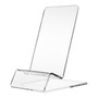 Heavy Duty Acrylic Phone & Tablet Display Stand, close product view on a white background, brightly lit product image