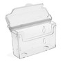 Taymar Clear Outdoor Brochure Holders with Lid, close product view on a white background, close product photograph