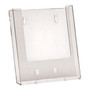 Clear Wall-Mounted Leaflet Holders, close product view on a white background