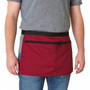 Market Stall Money Belt Waist Pouch – 4 Pockets, Adjustable Strap,Burgundy