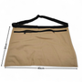 Market Stall Money Belt Waist Pouch, dimension guide on a white background