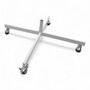 White Circular Clothes Rail Stand 360° Adjustable Height Retail Display Rack
