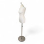 Female Display Bust Tailors Dummy, base detail on a white background, full-height product photograph