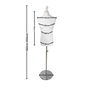 Male Display Bust Tailors Dummy, base detail on a white background, balanced, centred square layout