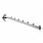 7 Ball Sloping Wall-Fix Display Arm Chrome Steel Space-Saving Rail