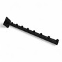 8 Ball Straight Wall-Fix Display Arm Black Steel Space-Saving Rail