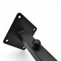 8 Ball Straight Wall-Fix Display Arm Black Steel Space-Saving Rail
