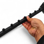 8 Ball Straight Wall-Fix Display Arm Black Steel Space-Saving Rail