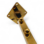 8 Ball Straight Wall-Fix Display Arm Golden Steel Space-Saving Rail, full-height product view on a white background, full-height product photograph