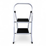 Heavy Duty Foldable 2 Step Steel Ladder with Non Slip Wide Treads 150kg Capacity, product shown on a white background, gallery image 13 of 13