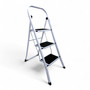 Heavy Duty Foldable 3 Step Steel Ladder with Non Slip Wide Treads 150kg Capacity, product shown on a white background, gallery image 10 of 14
