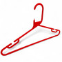 Red Heavy Duty 41.5cm Plastic Hangers with Trouser Bar and Shoulder Notches