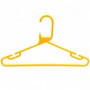 Yellow Heavy Duty 41.5cm Plastic Hangers with Trouser Bar and Shoulder Notches, product shown on a white background