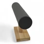 Wooden Grey Bar T-Bar Watch Jewelry Display Stand Holder Organizer for Necklaces, full-height product view on a white background