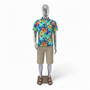 Male Faceless Glossy Chrome Display Egg Head Mannequin, full-height product view on a white background, gallery image 6 of 17