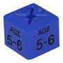 Pack of 50 Kids Clothing Hanger Age Size Cubes – Age 1–2 to 12–13