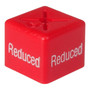 Pack of 50 Sale Promo Hanger Size Cubes, close product view on a white background, evenly lit product image