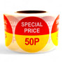 Roll of 500 Special Price Self-Adhesive Stickers – 40mm Retail Labels 50p-99p
