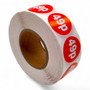 Roll of 1000 Red Price Stickers – 25mm Self-Adhesive Retail Labels 49p–99p